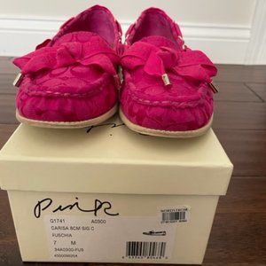 Coach Carisa Loafers, Pink, Size 7 M.